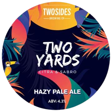 Two Sides Brewing Co. Two Yards - Hazy Pale Ale - 4.3% Abv 30l Keg (53 Pints) Stainless Steel Keg