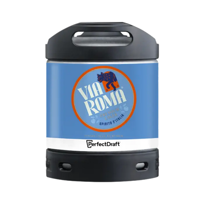 Via Roma PerfectDraft Keg – Lager – 4.5% ABV - 6L PerfectDraft Keg - TheKegCru.ie