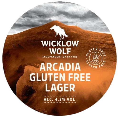 Wicklow Wolf - Arcadia Gluten Free Lager - 4.3% ABV - Stainless Steel Keg