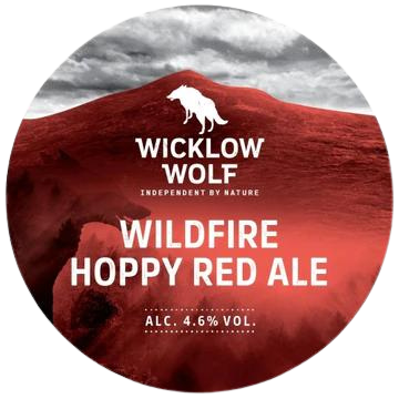 Wicklow Wolf - Wildfire - Hoppy Red Ale - 4.6% Abv - 30L Keg (52 Pints) - Stainless Steel Keg